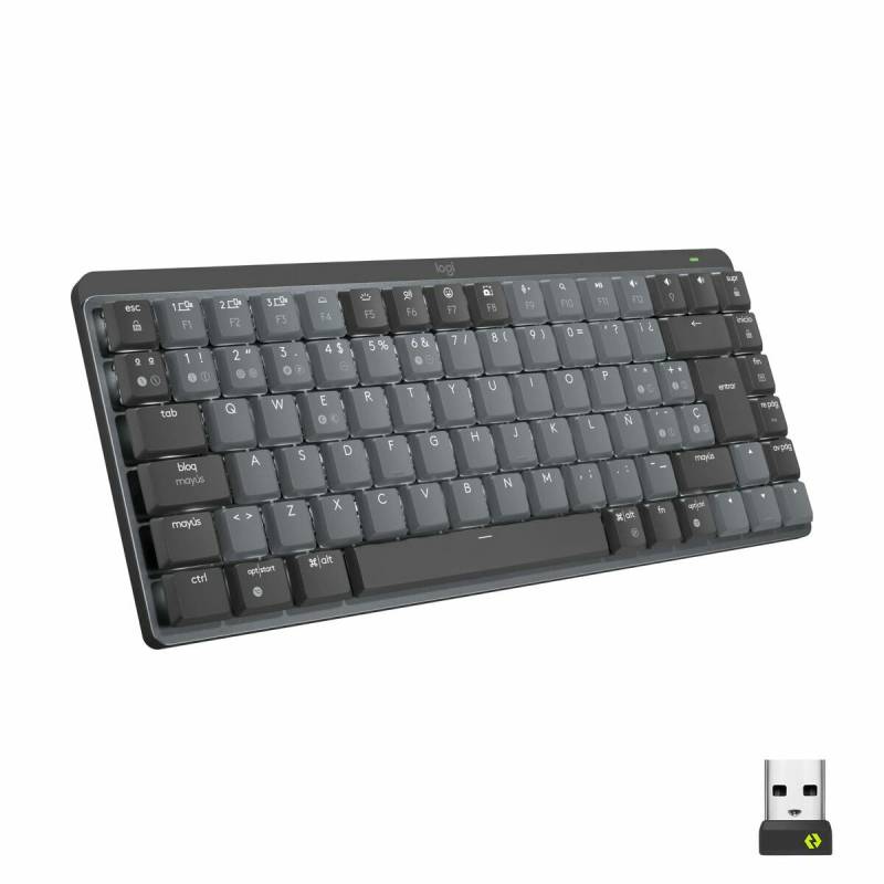 Bluetooth Keyboard Logitech MX Mini Mechanical Black Grey Qwerty US von Logitech