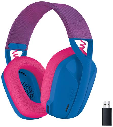 Logitech G435 LIGHTSPEED Gaming Over Ear Headset Bluetooth® Stereo Blau Lautstärkebegrenzung von Logitech