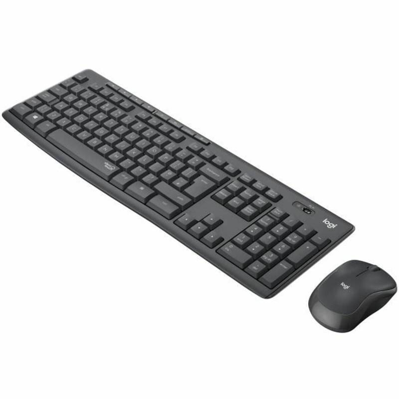 Tastatur mit Drahtloser Maus Logitech MK295 Schwarz QWERTY Französisch AZERTY von Logitech