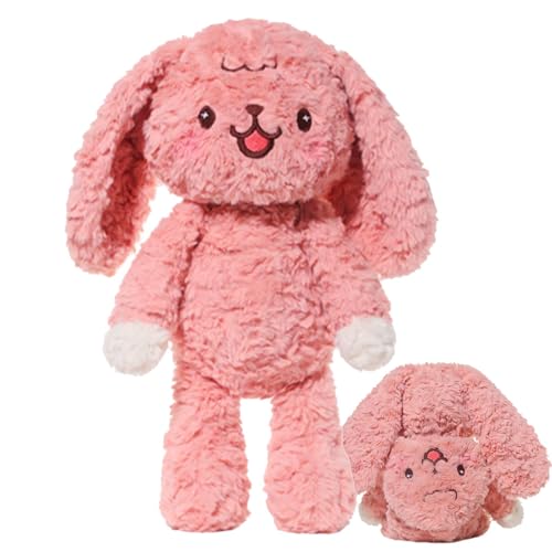 Bunny Plush Toy, Pink Bunny, Soft Rabbit Toy Doll, Changeable Cartoon, Long Ear Rabbit Plushie, Rabbit Plush Doll, for Friends Reversible Cartoon Plush Toy for Lovers, (40cm/15.75 Inc) Pink von Lokaquk