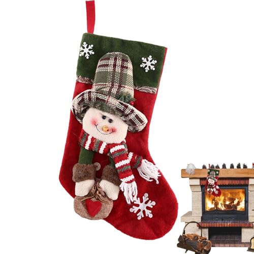 Christmas Stockings, Novelty Snowman Stockings, Family Christmas Stockings, Fireplace Stockings, Holiday Decoration Stockings, Snowman Christmas Stockings, Festive Christmas Stockings von Lokaquk