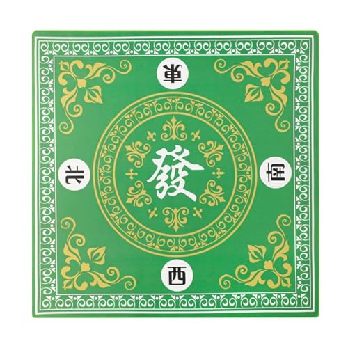 Lokaquk 31.5x31.5 Mahjong Game Table Cover, Board Games Table Mat for Cards, Mahjong Playmat with Soft Texture, Square Table Cover, Anti-Slip Cards Playmat for Mahjong, Poker, Card, Board Games von Lokaquk