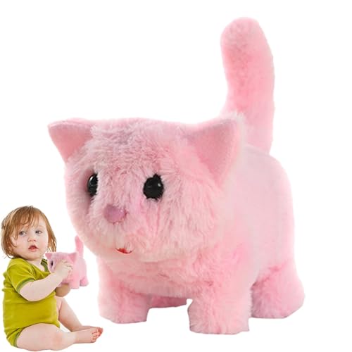 Lokaquk Adorable Electric Interactive Cat Stuffed Animals | Plush Toy with Realistic Movements & Sounds | Perfect Cuddly Companion for Kids, Boys & Girls – A for All Occasions von Lokaquk