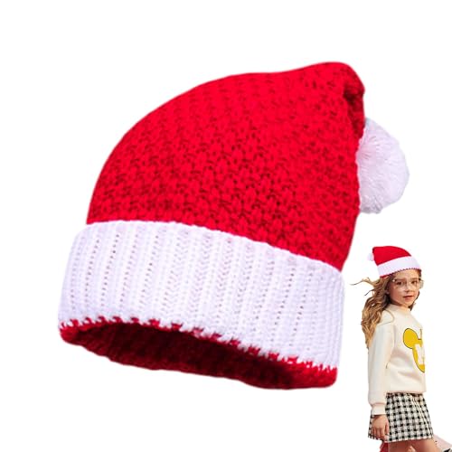 Lokaquk Christmas Beanies for Adults, Santa Claus Crochet Beanie, Christmas Knitted Hat, Winter Knitted Beanie - Festive Christmas Hat for Women and Men, Perfect for Holiday Parties and Outdoor Fun von Lokaquk