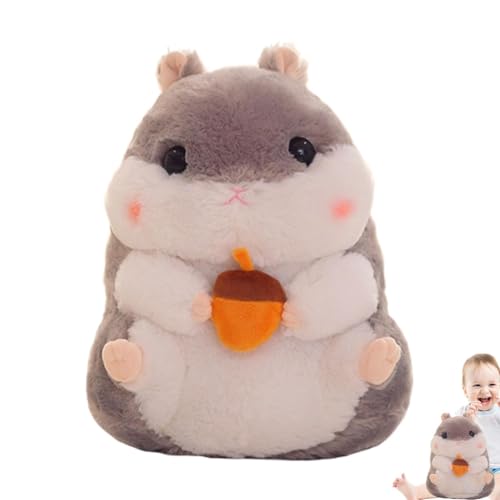 Lokaquk Cute Hamster Plush Toy, Adorable Hamster Stuffed Doll, Stuffed Animal Pillow for Kids, Room Decor Plush Toy Gift, Hamster Plush Toy for Children, Birthday Gift Stuffed Plush Hamster von Lokaquk