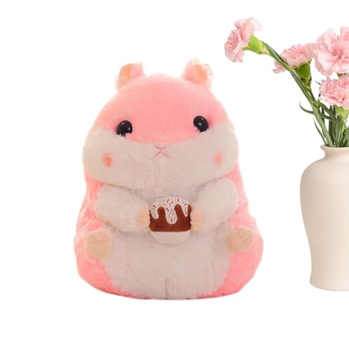 Lokaquk Cute Hamster Plush Toy, Adorable Hamster Stuffed Doll, Stuffed Animal Pillow for Kids, Room Decor Plush Toy Gift, Hamster Plush Toy for Children, Birthday Gift Stuffed Plush Hamster von Lokaquk