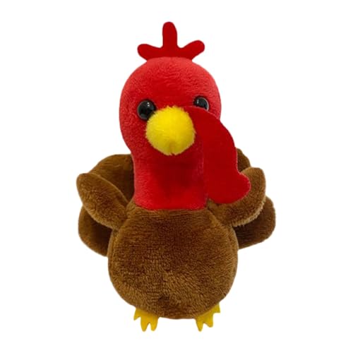 Lokaquk Finger Puppets, Turkey Stuffed Animal, Turkey Finger Puppets – Interactive Stuffed Animal Hand Puppet for Kids, Perfect for Shows, Schools, Storytelling, and Reading Prop for Girls and Boys von Lokaquk