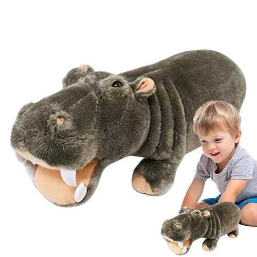 Lokaquk Hippo Plush Toy, Plush Throw Pillow, Sensory Comfort Hippo Plush, Super Soft Stuffed Hippo, Hippo Plush with Vivid Expression, Snuggly Hippo Stuffed Animal, Plush Toy for Birthday von Lokaquk