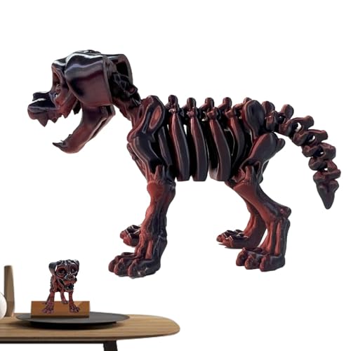 Lokaquk Skeleton Dog Toy | Creative Skeleton Dog Toy - Realistic 3D-Printed Fidget Hell Dog Model - Unique Dog Bone Collectible for Dog Lovers and Fidget Enthusiasts von Lokaquk