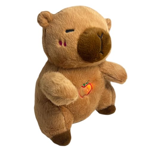 Lokaquk Sleeping Toy with Music | Soothing Plush Toy | Capybara Plush Toy, Musical Capybara Toys, Rhythmic Breathing Stuffed Animal, Toys with Breathing Motion, Plush Toys with Lights von Lokaquk