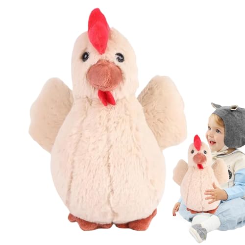 Lokaquk Stuffed Chicken Plush Toy, Farm Chick Cuddler for Kids, Adorable Chick Stuffed Toy Cartoon Doll, Soft Plush Farm Animal Toy for Home Sofa, Bedroom, and Nursery Decoration von Lokaquk