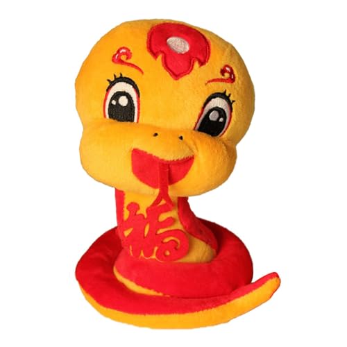 Lokaquk Stuffed Toy, Stuffed Animal, Cuddly Toy, Animals Doll, Chinese New Year Stuffed Animal Cute Soft Small Pillow Toy for Girlfriend Boyfriend Wife Children 8 Inch 20cm/8 Inches Red and Yellow von Lokaquk