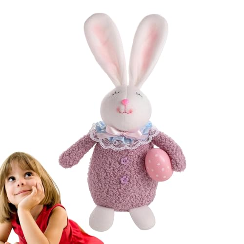 Lokaquk hase Stofftier,Gefüllter hase, Niedliche Kaninchen-Schaf-Puppe mit Ei oder Karotte, Kuschelig weiches Kissen für Heimdekoration, Mottopartys, Schlafzimmer und Wohnzimmer von Lokaquk