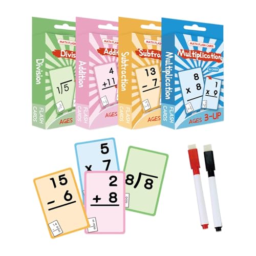 Math Skill Improvement Cards, Traveling Math Cards, Kids Flash Cards for Addition and Subtraction, Children Ages 6 and Over Improves Math Skills Tool for Classroom, Traveling von Lokaquk