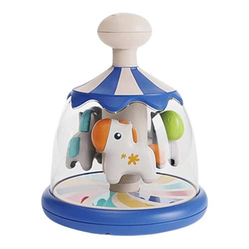 Push and Spin Carousel, Activity Learn Cause Effect Toy, Rotating Carousel Toy, Developmental Baby Toy, Carousel Toy, Cause and Effect Toy, Baby Activity Carousel, Christmas Developmental Toy von Lokaquk