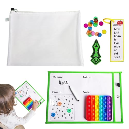 Writing Flash Cards, Kindergarten English Flashcards, Erasable Writing Cards, High-Frequency Word Cards, English Learning Set, Kindergarten Teaching Aids, English Flashcards for Kids, Preschool von Lokaquk