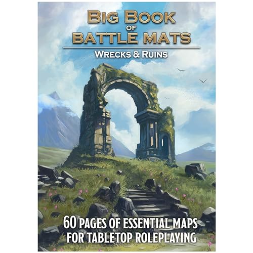 Big Book of Battle Mats Wilds Wrecks & Ruin von Loke, Merchandise für RPG-Brettspiel, ab 14 Jahren von Loke BattleMats