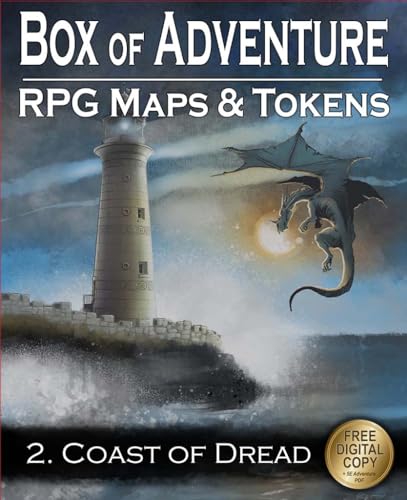 Loke Battlemats Box of Adventure RPG Maps & Tokens Coast of Dread von Loke BattleMats