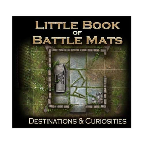 Little Book of Battle Mats – Destinations & Curiosities by Loke – Tragbare 15,2 x 15,2 cm große RPG-Kampfmatten – kompakte Karten für schnelle Einrichtung – Reisebereit mit vielseitigem Gelände von Loke BattleMats