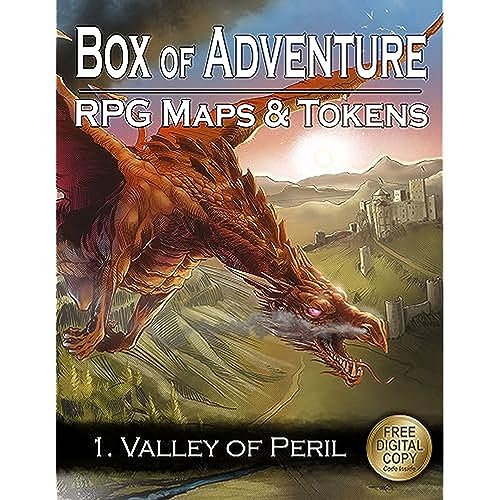 Loke Battle Mats Box of Adventure RPG Maps & Tokens -1. Valley of Peril 021LBM von Loke BattleMats