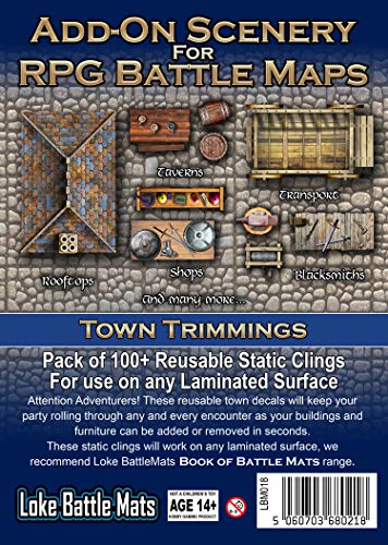 Loke Battlemats Add on Scenery Town Trimmings von Loke BattleMats