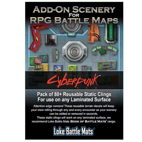 Loke Battlemats | Add On Scenery for RPG Maps - Cyberpunk RED | Battle Mat for Roleplaying Games von Loke Battlemats