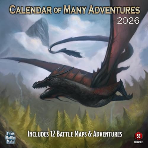 Loke Battlemats | Calendar of Many Adventures 2026 | Calendar 2026 von Loke Battlemats