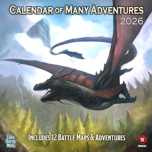Loke Battlemats | Calendar of Many Adventures 2026 | Calendar 2026 Loke Battlemats | Calendar of Many Adventures 2026 | Calendar 2026 von Loke Battlemats