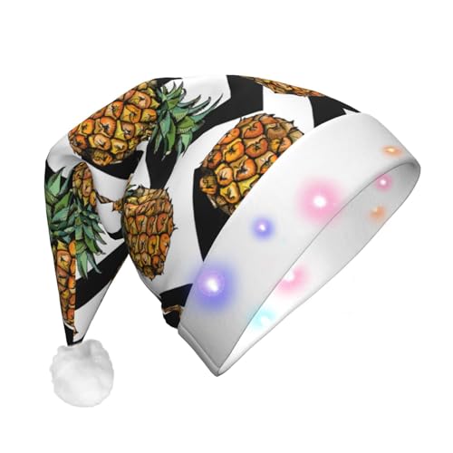 Longyiyi Dekorativer Hutriemen mit Ananas-Motiv, mit LED-Licht, Weihnachtsdekoration, Weihnachtsdekoration. von Longyiyi