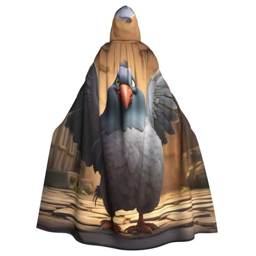 Longzehao Uni Bademäntel Capes Erwachsene Cartoon Taube 1 Print Cosplay Mantel Halloween Karnevalskostüme von Longzehao