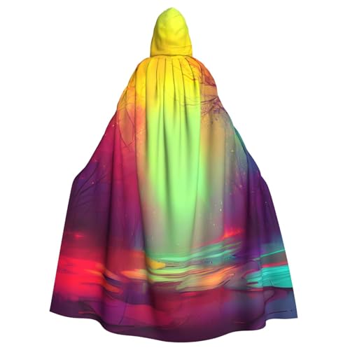 Longzehao Uni Bademäntel Mäntel Erwachsene Traum bunte Druck Cosplay Kapuze Mantel Halloween Karneval Kostüme von Longzehao