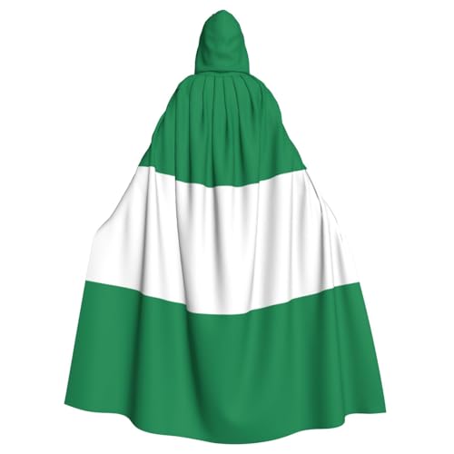 Longzehao Uni Roben Umhänge Erwachsene Flagge von Nigeria Print Kapuzenmantel für Cosplay Halloween Karneval Kostüme von Longzehao