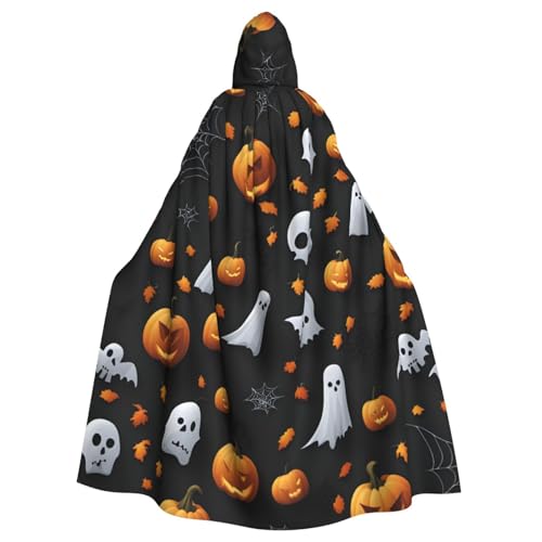 Longzehao Uni Roben Umhänge Erwachsene Nette Halloween Muster Druck Kapuze Mantel für Cosplay Halloween Karneval Kostüme von Longzehao