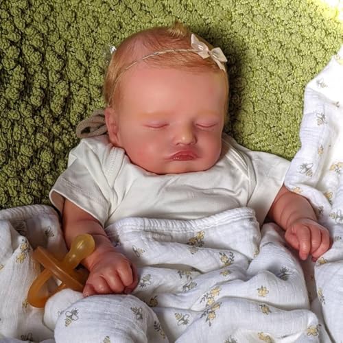 Lonian Reborn Dolls Girl, 18Inch Cute Realistic Baby Doll mit weichem Vinyl Ganzkörper - Newborn Poseable Baby Dolls mit Zubehör für Playtime (Körper aus Baumwolle) von Lonian