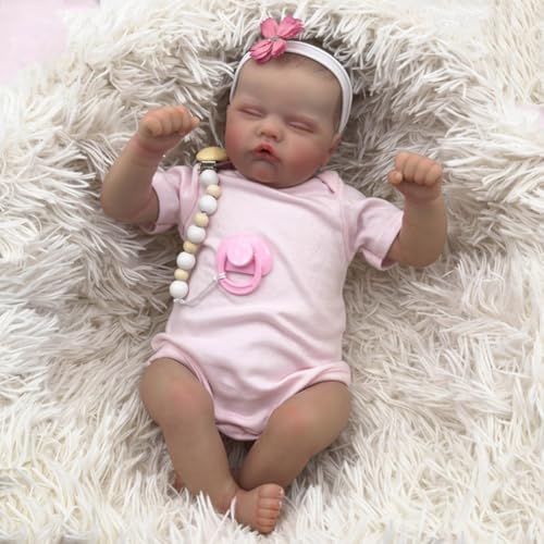 Lonian Reborn Puppen 18 Zoll Soft Body Lifelike-Newborn Baby Sleeping Girl Puppen mit Kleidung und Spielzeug Zubehör Geschenk für Kinder ab 3 Jahren Lonian Reborn Puppen 18 Zoll Soft Body Lifelike-Newborn Baby Sleeping Girl Puppen mit Kleidung und Spielzeug Zubehör Geschenk für Kinder ab 3 Jahren von Lonian