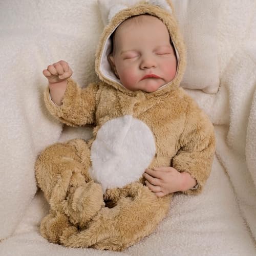 Lonian Reborn Puppen - 18-Zoll handgefertigter realistischer weicher Stoffkörper mit Spielzeugzubehör, Reborn Puppen wie EIN lebensechtes Baby Lonian Reborn Puppen - 18-Zoll handgefertigter realistischer weicher Stoffkörper mit Spielzeugzubehör, Reborn Puppen wie EIN lebensechtes Baby von Lonian