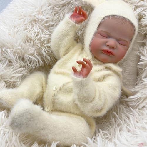 Lonian Reborn Puppen - 19 Zoll Soft Body Lifelike-Newborn Baby Puppen schlafen Puppen mit Kleidung und Spielzeug Zubehör für Kinder ab 3 Jahren (Max) von Lonian