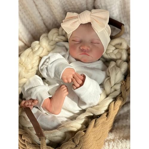 Lonian Reborn schlafende Puppen 19 Zoll realistische Neugeborene weiche Silikonpuppe mit Kleidung und Spielzeug Zubehör Lonian Reborn schlafende Puppen 19 Zoll realistische Neugeborene weiche Silikonpuppe mit Kleidung und Spielzeug Zubehör von Lonian