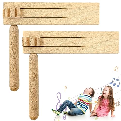 2Pcs Holzratsche GerÄusche Maker, HÖlzerner Spinning Holz Spinning Ratsche Noise Maker Musikinstrumente Kinder Ratchettraditional Spielug FÜr Partybevorzugung Sporting Events Und Feirlichkeuten von Lonimia