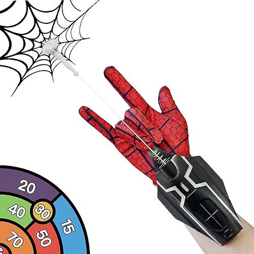 Lonyiabbi Spider Web Shooter Spider Web Launcher Automatische Schnurwicklung Nicht Jamming Seil Launcher USB Ladegerät Elektrische Aufnahme Kinder Geschenke Superheld Rollenspiel von Lonyiabbi