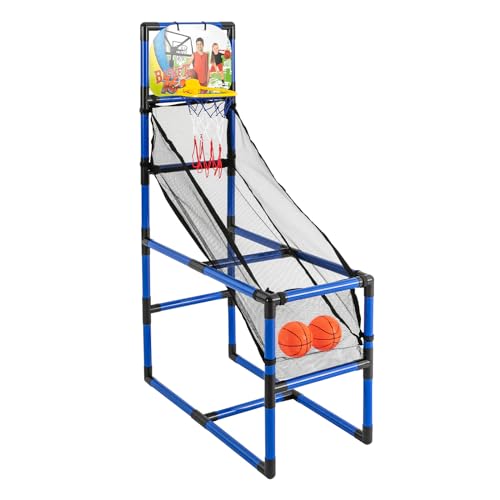 Basketballautomat,Arcade Basketball Spielset,Kinder-BasketballköRbe Mit 4 BäLlen,Outdoor-Sport Kinder-Sport-Basketballspielzeug,FüR Wohnungen, SpielpläTzen, Spielhallen (Ein-Schuss Basketball) von Loohacp