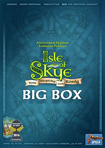 Lookout, Isle of Skye Big Box, Grundspiel + Erweiterungen, Kennerspiel, Legespiel, 2-5 Spieler, Ab 12+ Jahren, 90 Minuten, Deutsch, Mehrfarbig, Bunt, 3. Big Box von Lookout