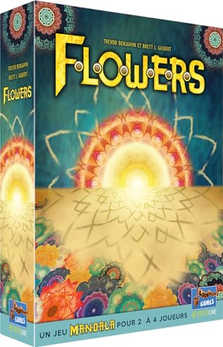 Asmodee Lookout Games Flowers: A Mandala Game – Gesellschaftsspiel – Spiel für Kinder, Erwachsene und Familie – ab 10 Jahren – 2-4 Spieler – 20 bis 30 Minuten – französische Version von Lookout