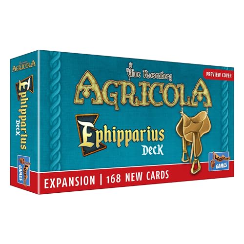 Lookout Games Agricola Ephipparius Deck-Erweiterung 168 neue Karten mehr Vielfalt! Landwirtschaftsstrategiespiel Kinder Erwachsene ab 12 Jahren 1–4 Spieler 60–120 Minuten Spielzeit LOG173 Mehrfarbig von Lookout