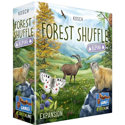 Lookout Games Forest Shuffle Alpine Kartenspiel-Erweiterung – 36 neue Karten für verbessertes Gameplay! Fügt neue Speisen und Bäume hinzu, Strategiespiel für Kinder und Erwachsene, ab 10 Jahren, 2–5 von Lookout