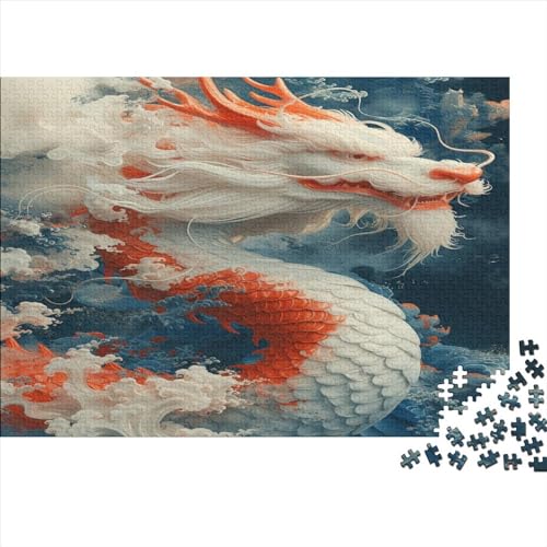 1000 Teile Chinese Loong Puzzle Für Erwachsene Und Kinder Ab 14 Jahren Mythical Dragon Puzzles Spielzeug Geschen 1000pcs (75x50cm) von Loommgger