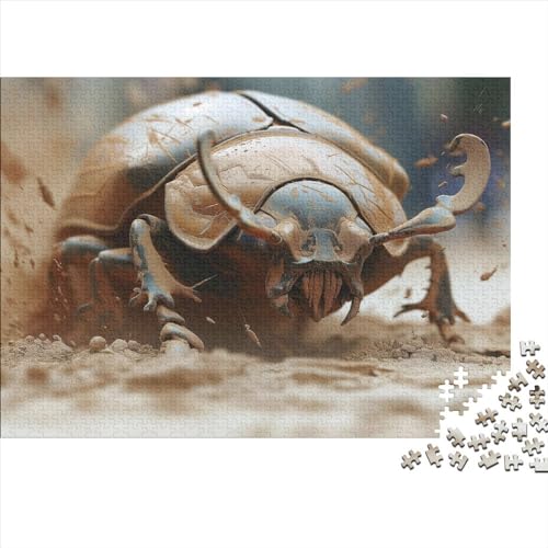Dazzle Beetle Puzzles 300 Teile Beautiful Insects Puzzles Für Erwachsene Lernspiel Herausforderung Spielzeug Puzzles Für Erwachsene Kinder Einzigartiges Geschenk Moderne Wohnkultur300pcs (40x28cm) von Loommgger