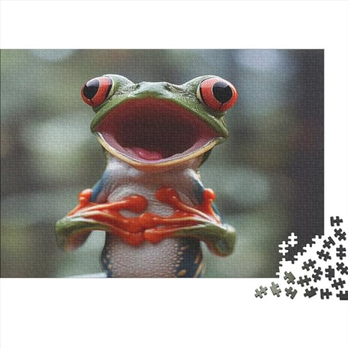 Frogs of Puzzles 500 Teile Tropical Fauna Puzzles Für Erwachsene Lernspiel Herausforderung Spielzeug Puzzles Für Erwachsene Kinder Einzigartiges Geschenk Moderne Wohnkultur 500pcs (52x von Loommgger
