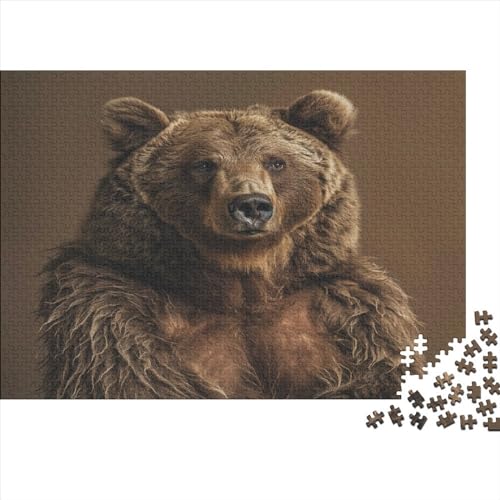Honey Bear 1000 Teiliges Puzzle Forest Animals Puzzles Für Erwachsene Recycelbare Materialien Hochauflösendes 1000 Teile Puzzle Familienspiel Geschenk Für Liebhaber Oder Freunde 1000pcs (75x50cm) von Loommgger