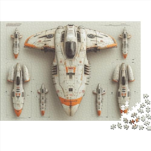 Space Shuttle Puzzles 300 Teile Future Aircraft Puzzles Für Erwachsene Lernspiel Herausforderung Spielzeug Puzzles Für Erwachsene Kinder Einzigartiges Geschenk Moderne Wohnkultur300pcs (40x28cm) von Loommgger